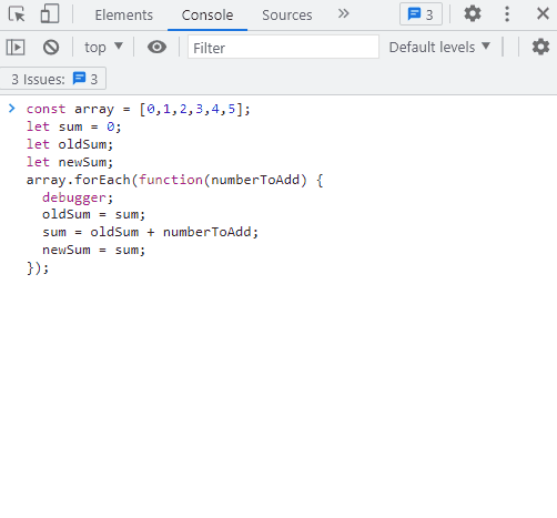 Step through the code to see how the variables change.