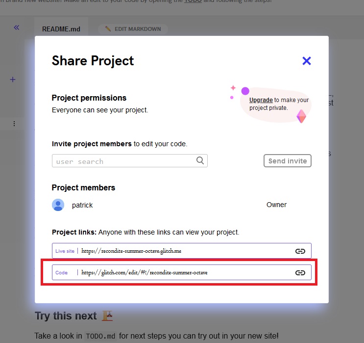 Use the form with the title &quot;invite project members&quot; to do just that.